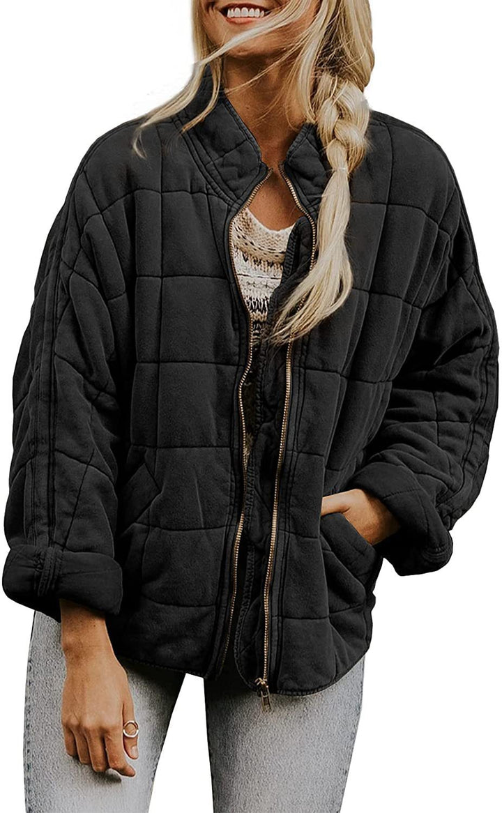 W&W Mode | Lockere Jacke Aus Dicker Baumwolle