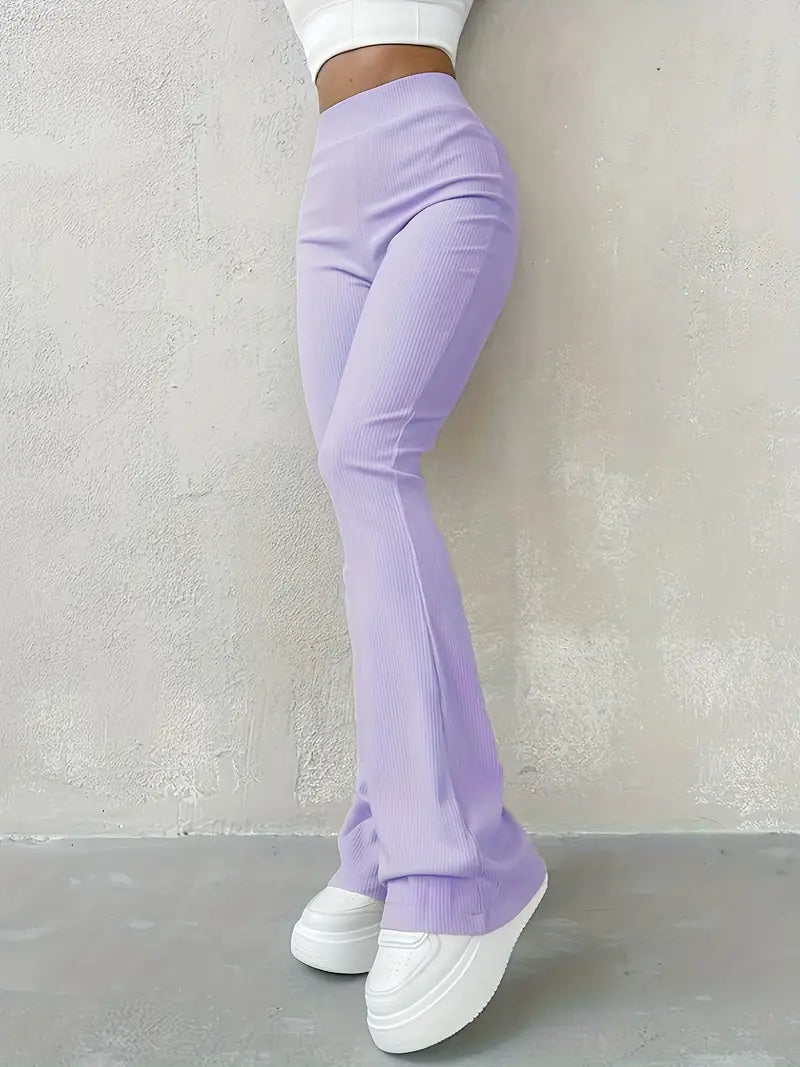 W&W Mode | Taille Ribcord Schlaghose - Trendy Damen Alltagshose