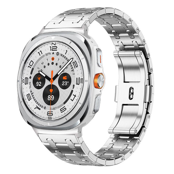 W&W Mode | Rvs Band Für Samsung Watch Ultra Mit Luxus Doppelkettendesign