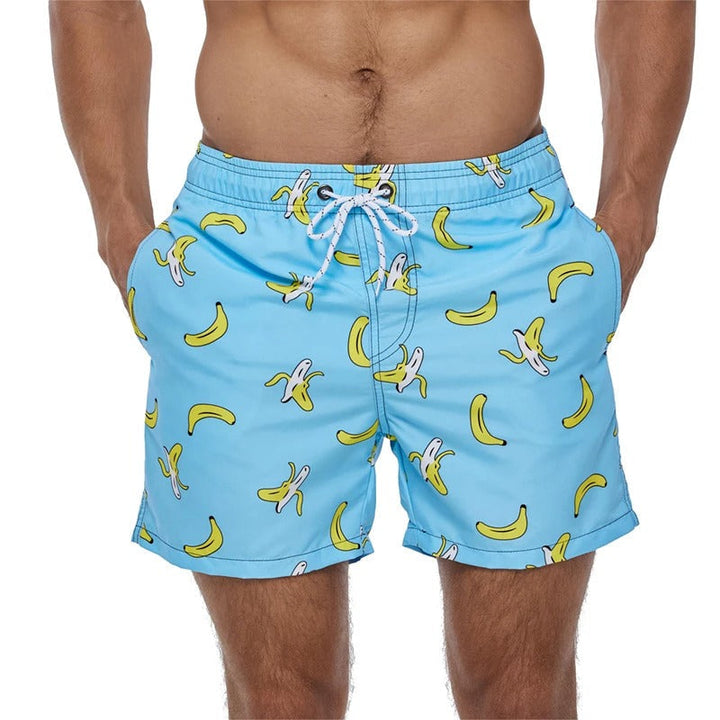 W&W Mode | Atmungsaktive Badeshorts mit Funky Print für Männer