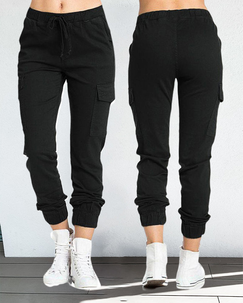 W&W Mode | Cargo-Hosen mit Gummibund in der Taille