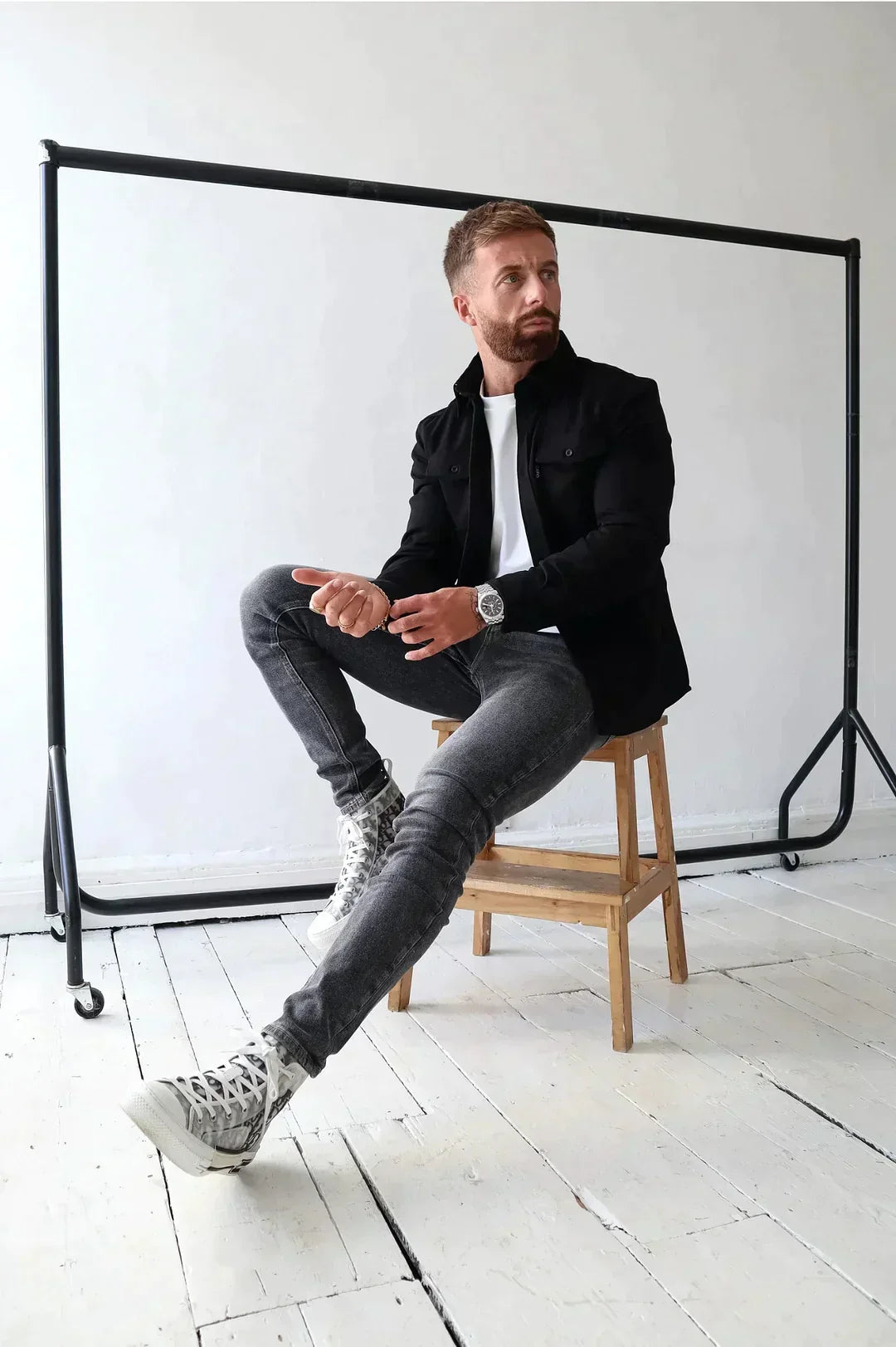 W&W Mode | Premium-Jacke mit Knopfverschluss für Herren | Stylische und bequeme Jacke