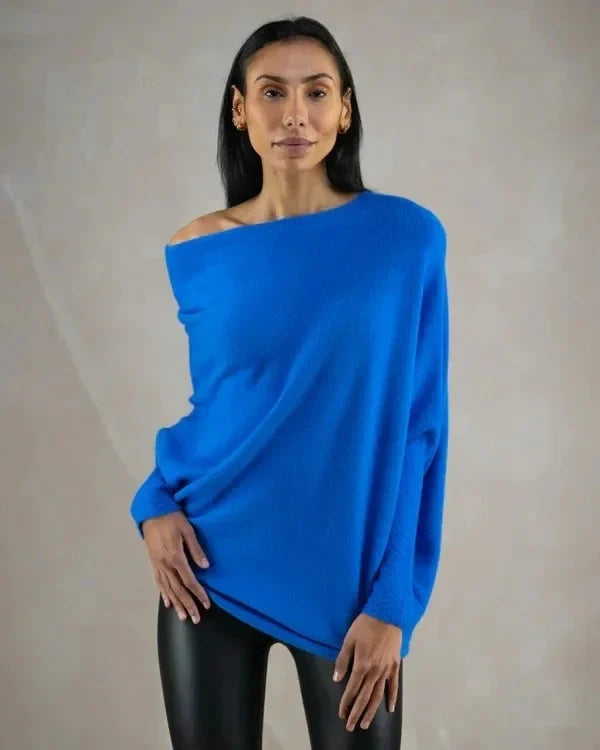 W&W Mode | Asymmetrisch Drapierter Pullover