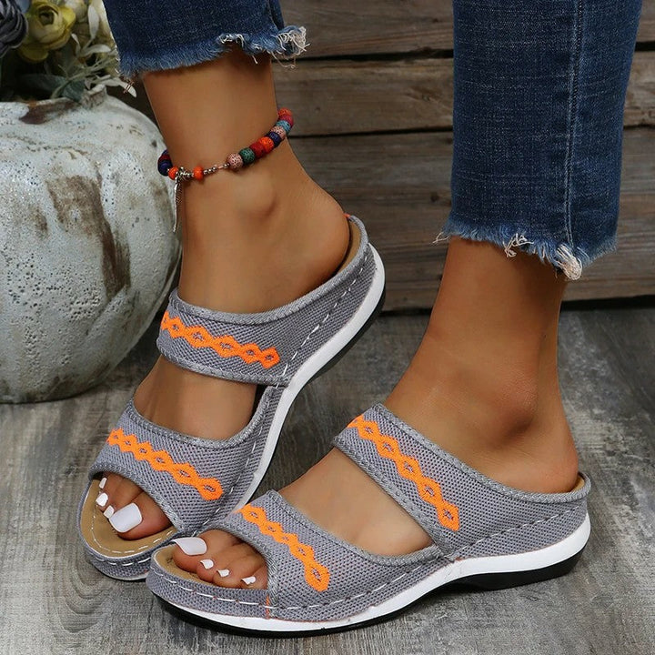 W&W Mode | Orthopädische Ledersandalen mit Stützfunktion für Diabetiker