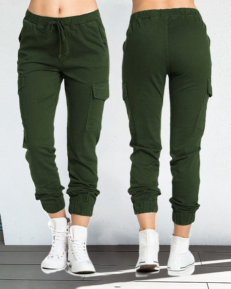 W&W Mode | Cargo-Hosen mit Gummibund in der Taille