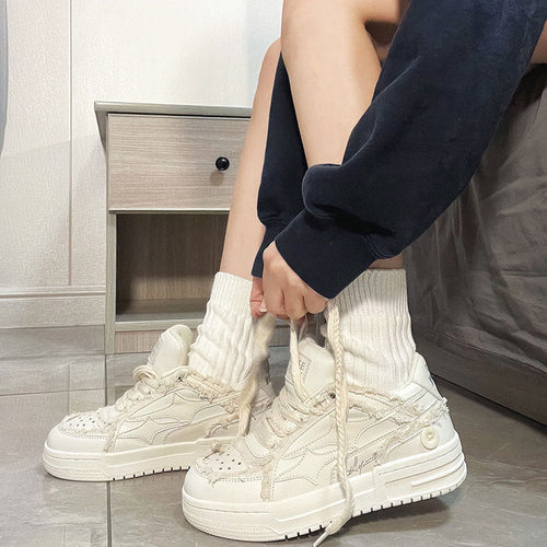 W&W Mode | Hochwertige Y2k Sneaker in Gebrochenem Blau