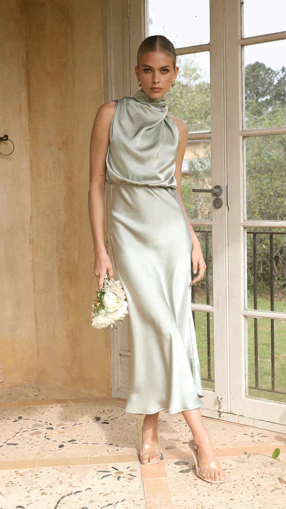 W&W Mode | Elegantes Satin Kleid