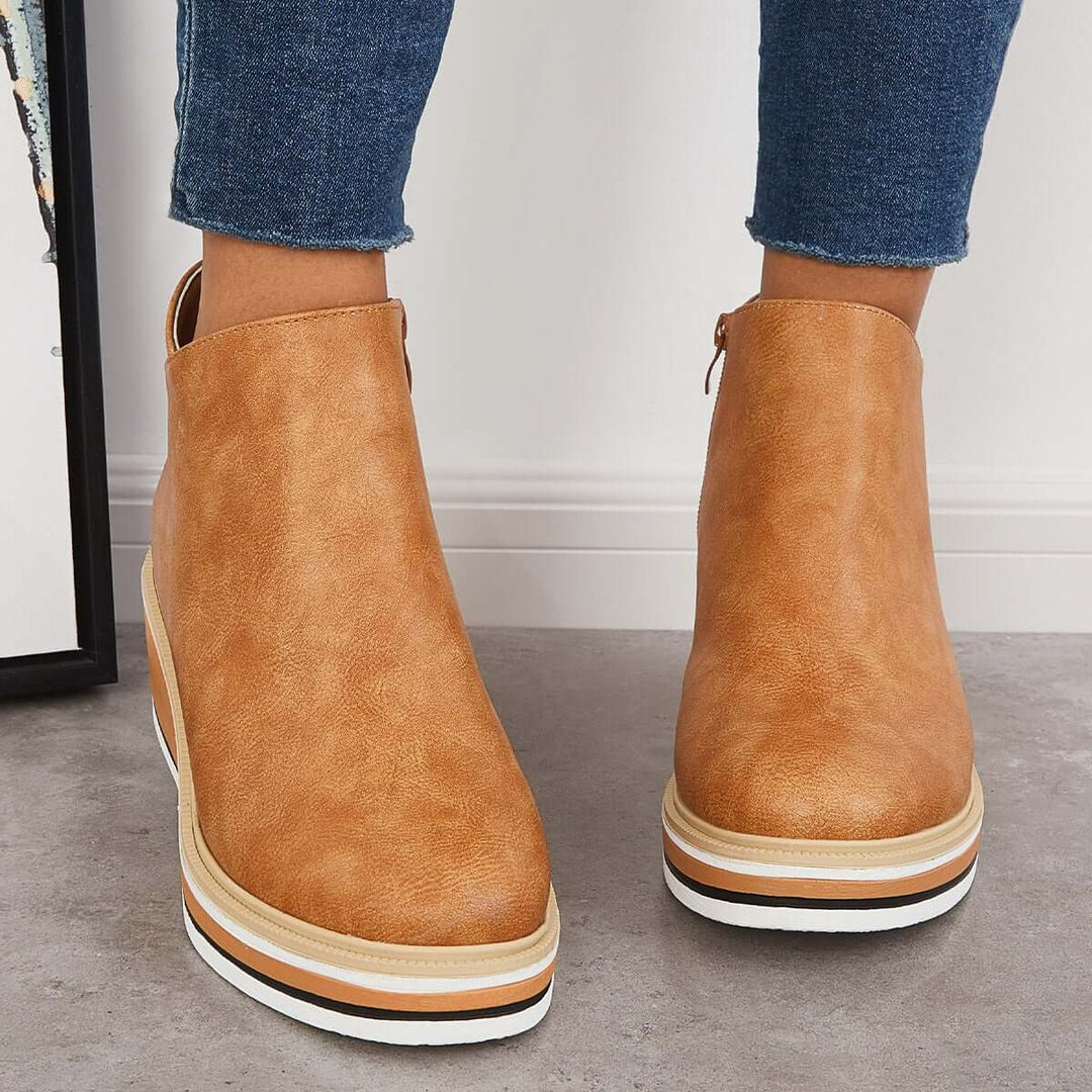 W&W Mode | Schicke Herbst Orthopädische Stiefeletten für Frauen