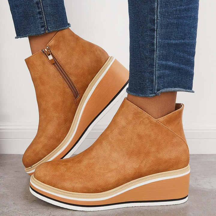 W&W Mode | Schicke Herbst Orthopädische Stiefeletten für Frauen