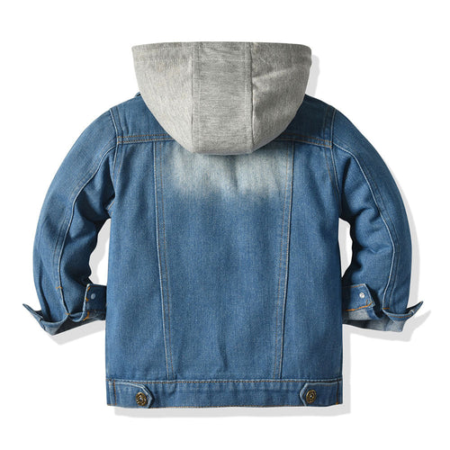 W&W Mode Denim-Jacke mit Kapuze