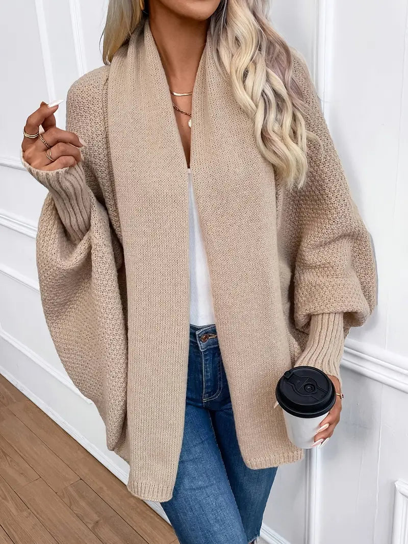 W&W Mode | Lässige Oversized Gestrickte Weste Für Damen