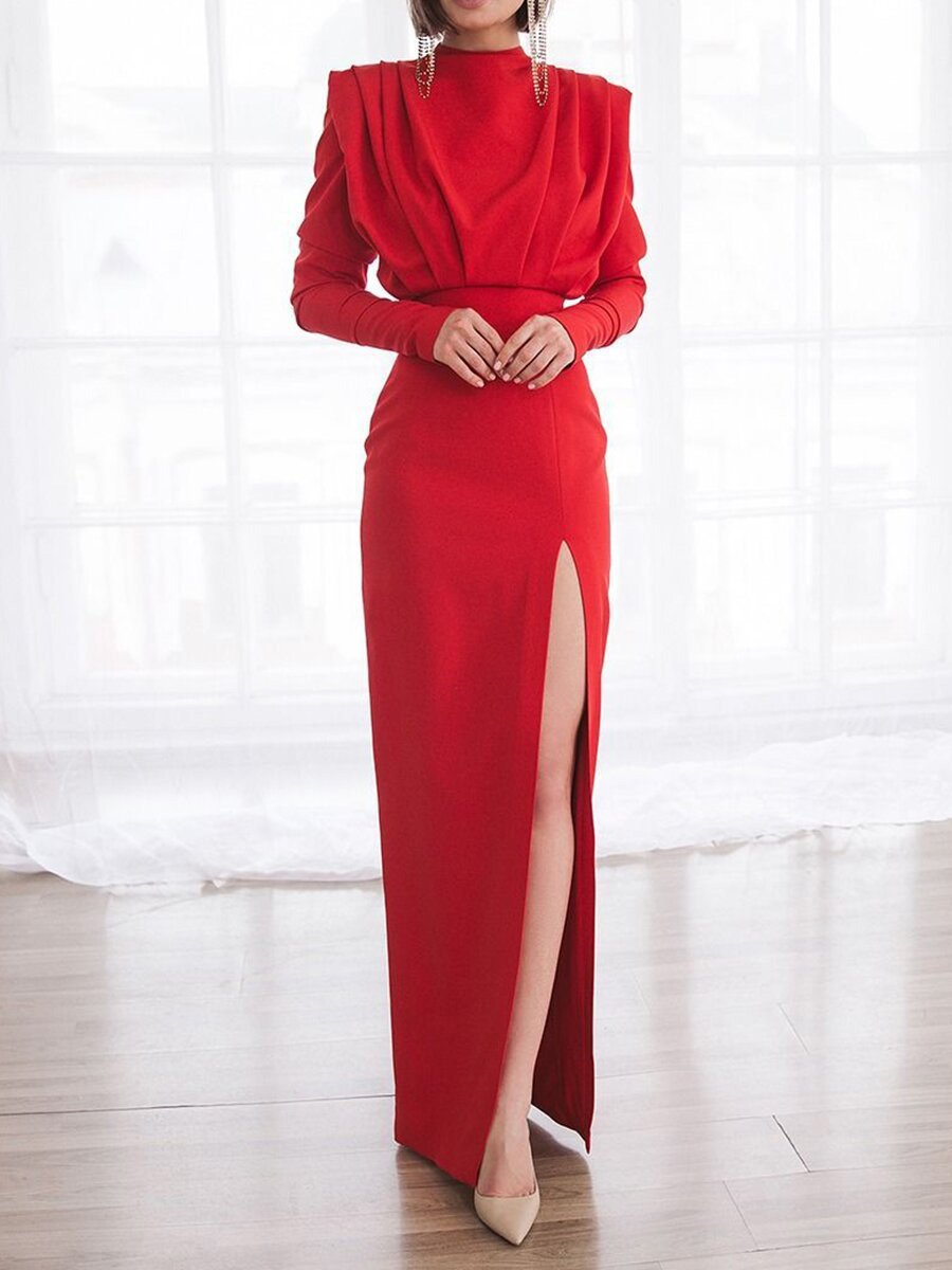 W&W Mode Rollkragenpullover-Kleid in Mode