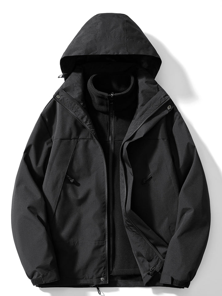 W&W Mode | 3-In-1 Fleece-Winterjacke Mit Kapuze Für Damen