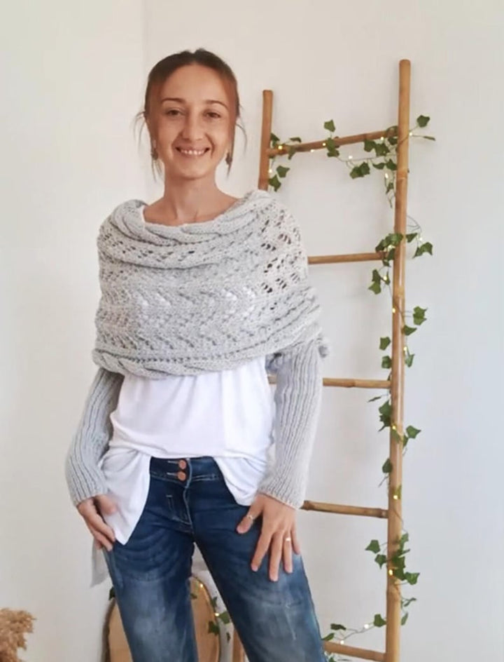 W&W Mode | Schal - eleganter Damen gewebter Überwurf