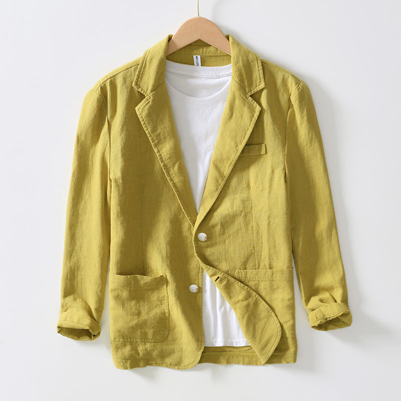 W&W Mode | Herren Leichter Leinen Blazer