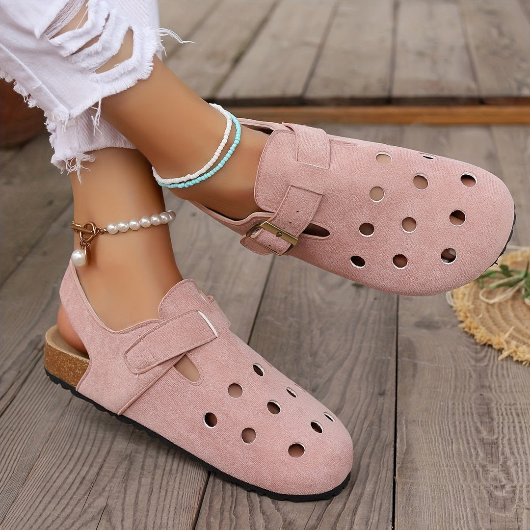 W&W Mode | Retro Kork Clogs Mit Slingback