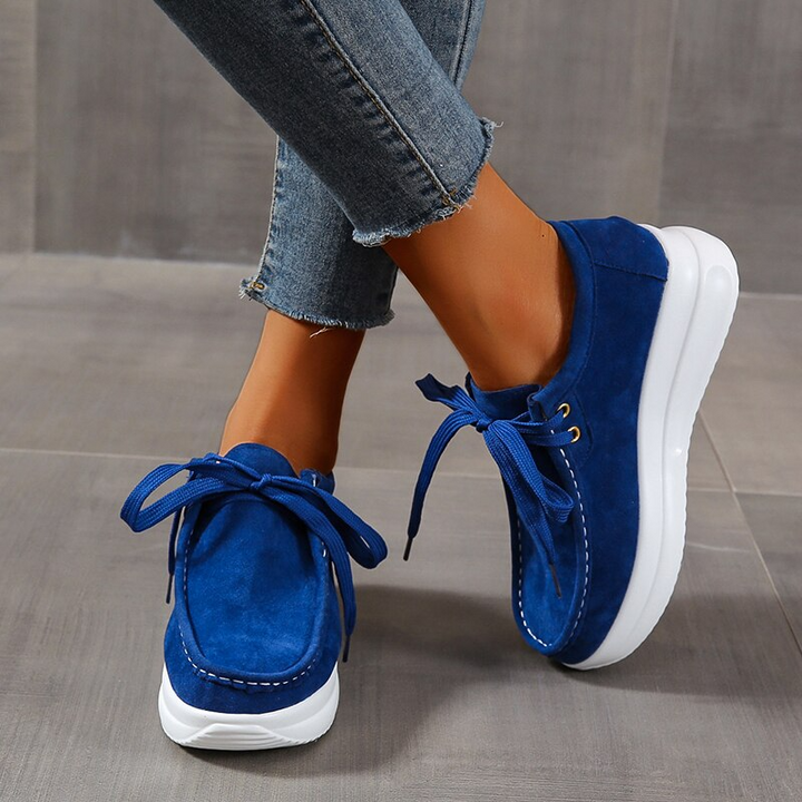 W&W Mode | Bequeme Dicke Wildlederschuhe mit Rutschfester Sohle