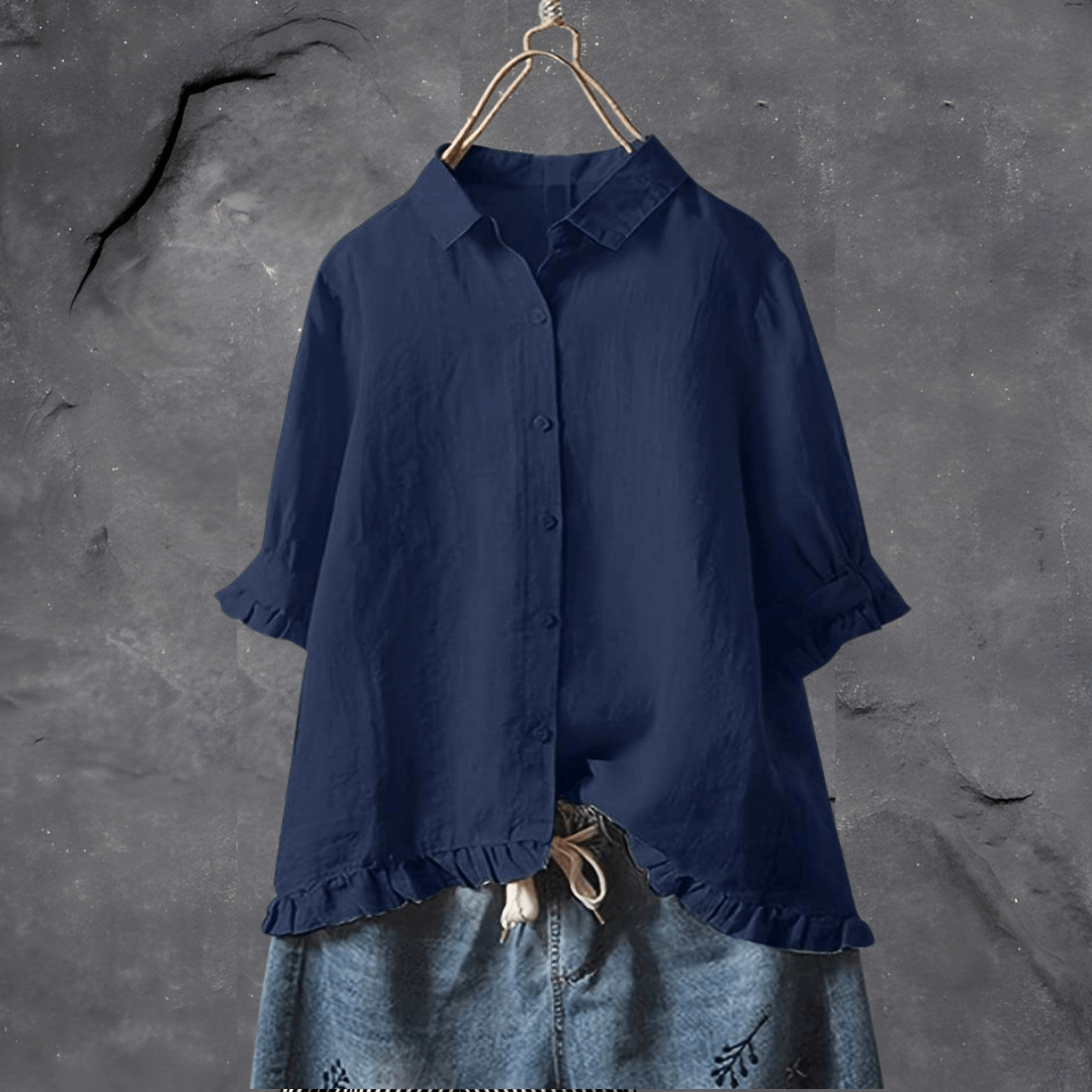 W&W Mode | Bluse Mit Knöpfen Für Damen