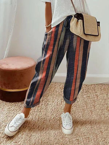 W&W Mode | Lässige Baumwoll Leinen Hose Für Damen