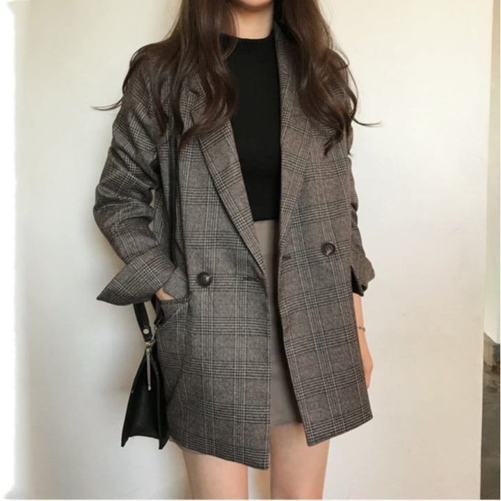 W&W Mode | blazer mit karierter jacke