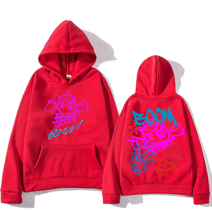 W&W Mode | Arcane Jinx Cartoon Langarm-Hoodie