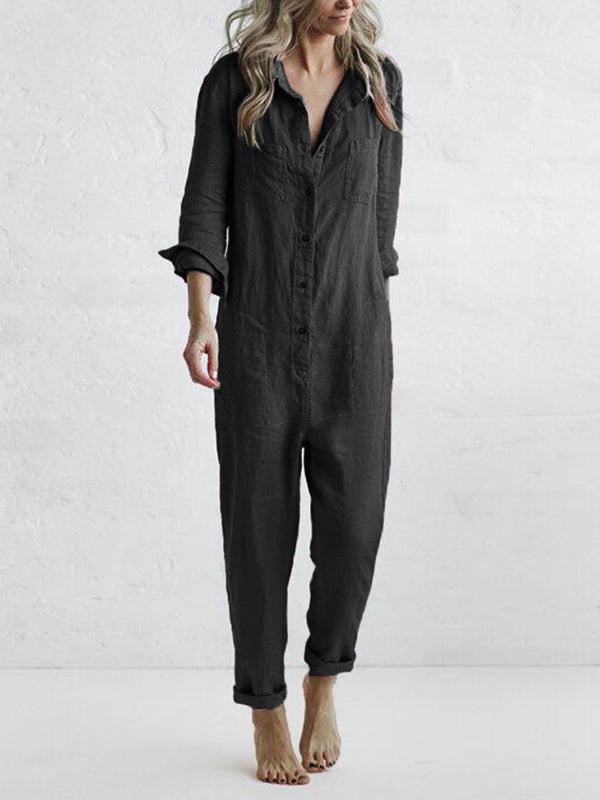 W&W Mode | Bequemer Langarm-Overall