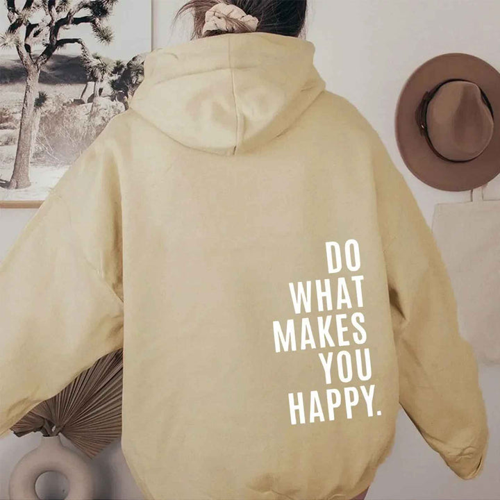 W&W Mode - Damen Hoodie - Lässiger Streetstyle mit Schriftzug