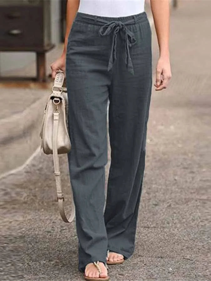 W&W Mode | Lässige Damen Leinenhose Für Stilvolle Leichtigkeit