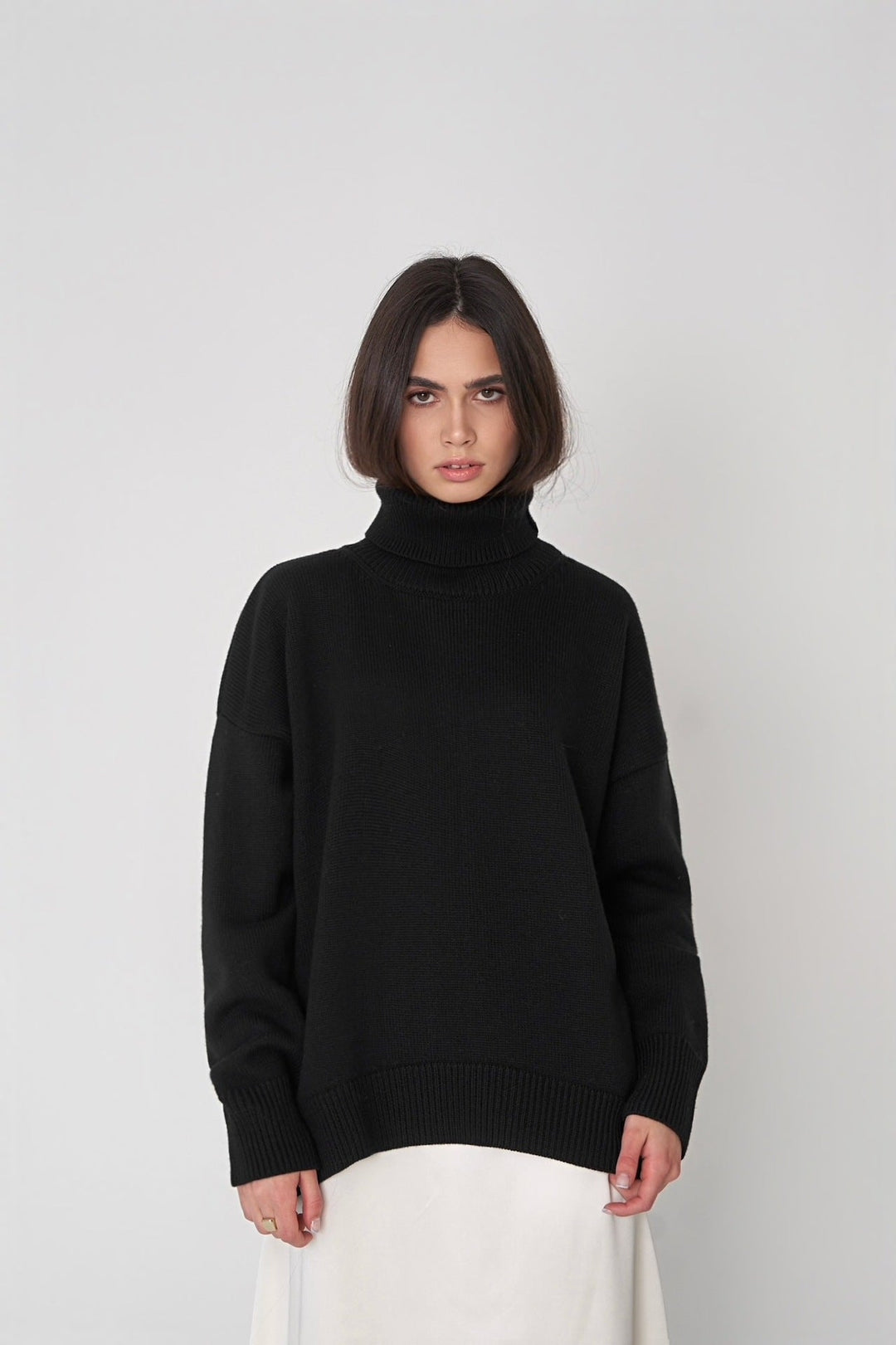 W&W Mode - Winter-Rollkragenpullover mit lockerer Passform