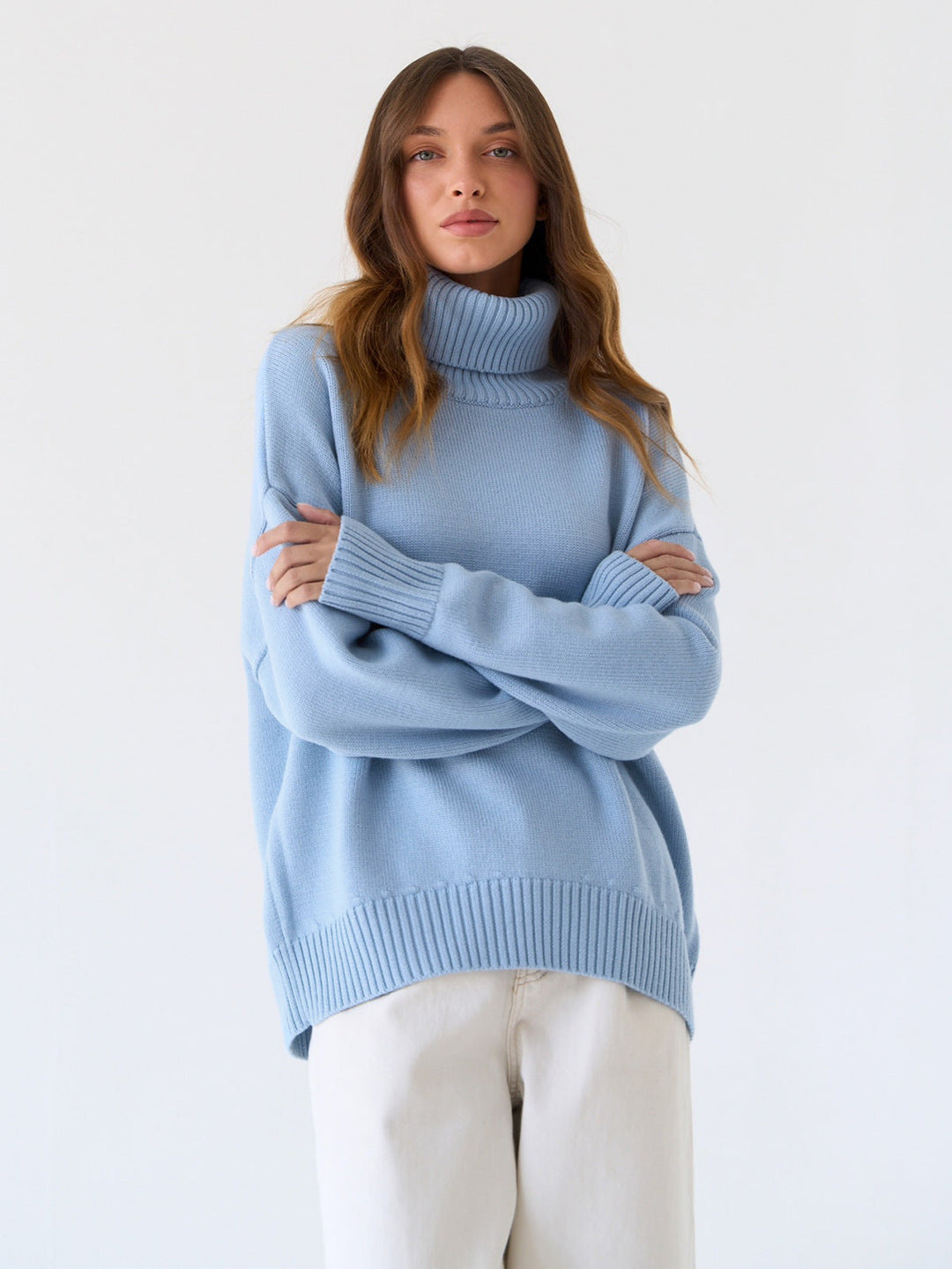 W&W Mode - Winter-Rollkragenpullover mit lockerer Passform