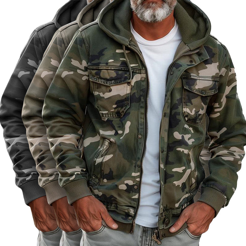 W&W Mode | Jacke Mit Camouflage Druck