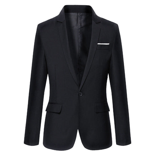 W&W Mode | Klassischer Blazer in Schmaler Passform Für Herren