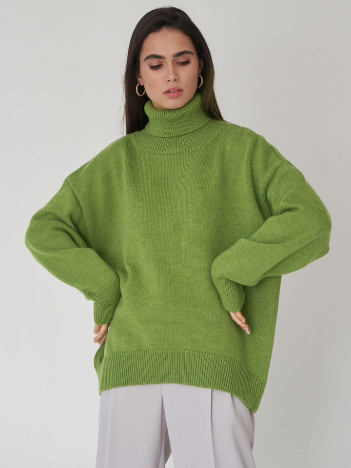 W&W Mode - Winter-Rollkragenpullover mit lockerer Passform