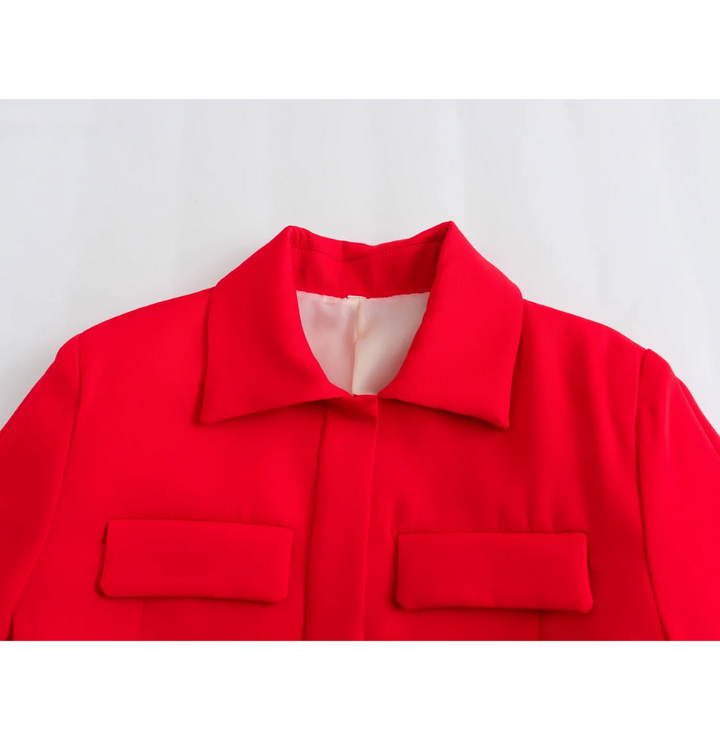 W&W Mode | Bomberjack Damen Kurzjacke mit Vier Fronttaschen und Minimalistischem Design