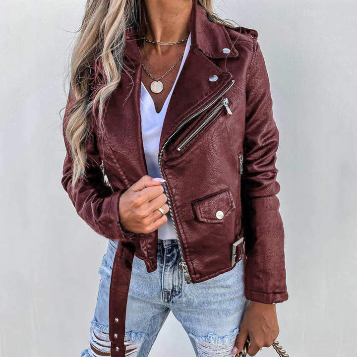 W&W Mode - Stylische Bikerjacke für Damen
