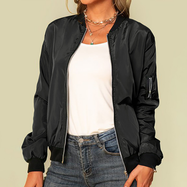 W&W Mode | Leichtgewicht Bomberjacke Damen, Bomberjacke Mit Reißverschluss