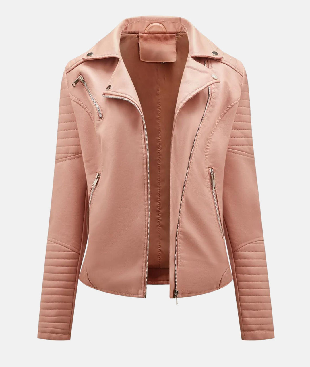 W&W Mode | Damen Lederjacke ohne Kapuze - Stilvolle Bikerjacke