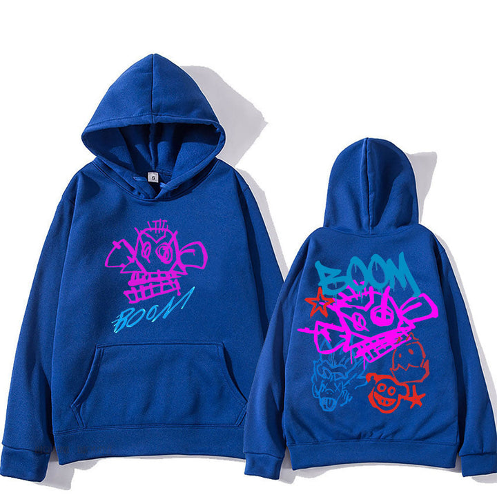 W&W Mode | Arcane Jinx Cartoon Langarm-Hoodie