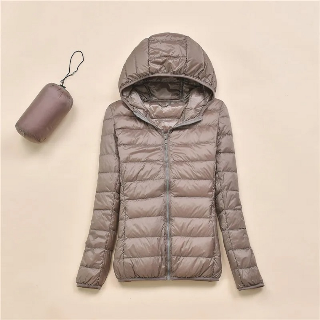 W&W Mode | Leichtgewicht Gesteppte Jacke Mit Kapuze