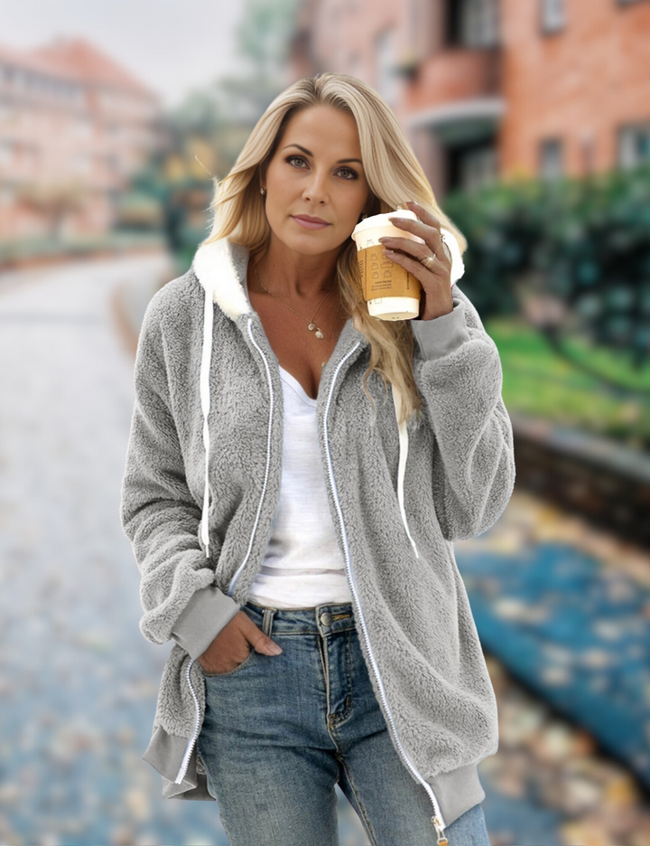 W&W Mode Jacke | Bequeme Fleecejacke für Damen