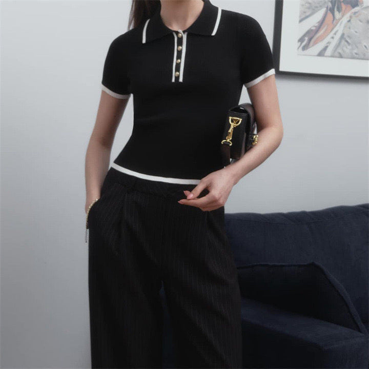 W&W Mode | Strick Polo Für Damen