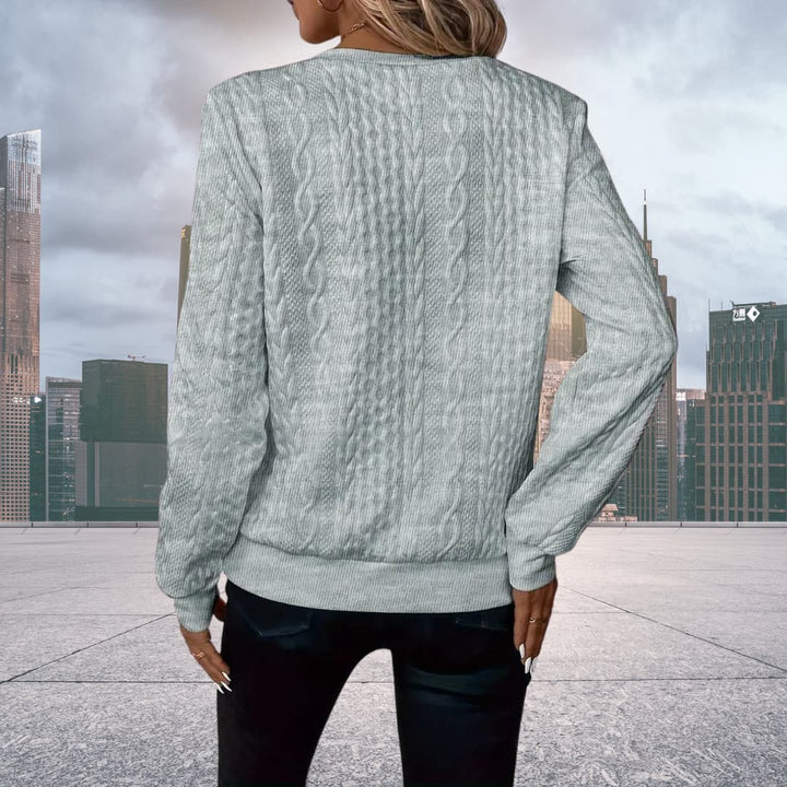 W&W Mode | Strickpullover mit halbem Reißverschluss Damen