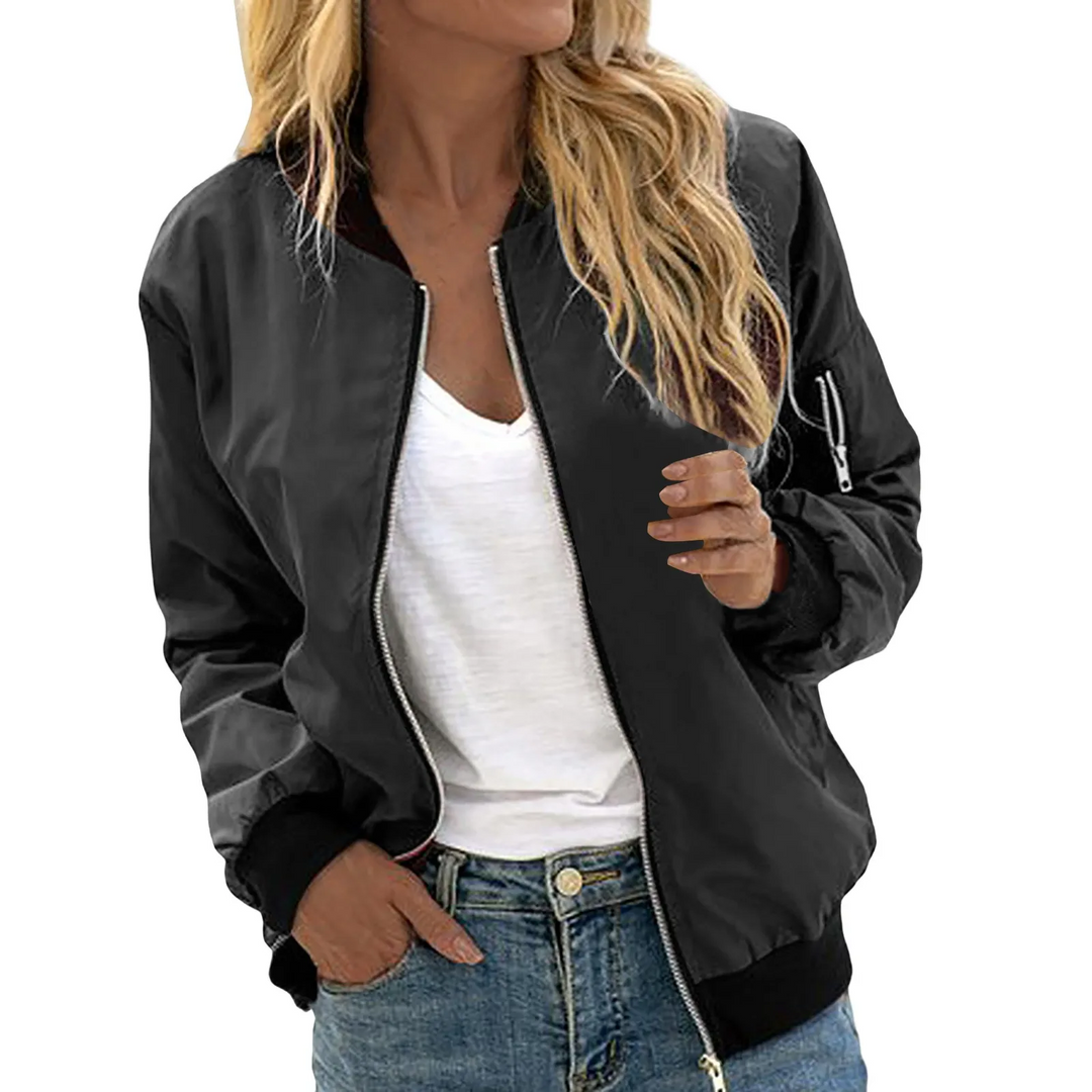 W&W Mode | Leichtgewicht Bomberjacke Damen, Bomberjacke Mit Reißverschluss