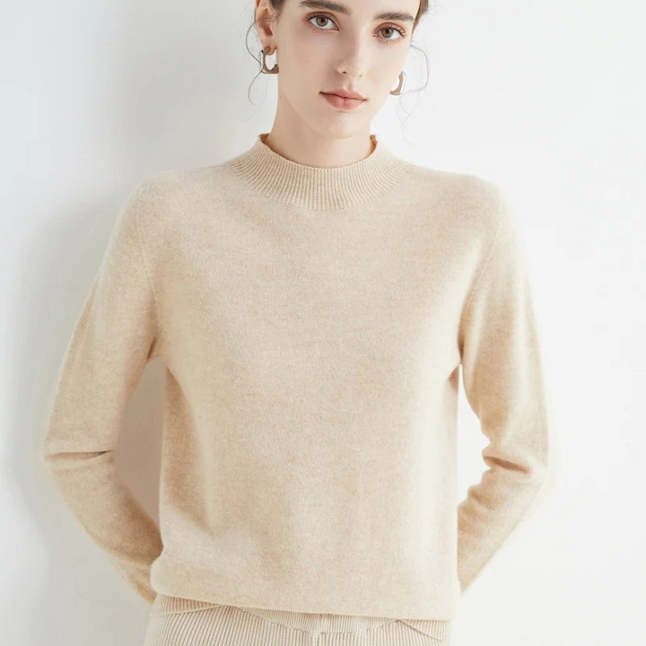 W&W Mode | Cashmere Pullover Damen Rundhals Weicher und Leichter Strickpullover