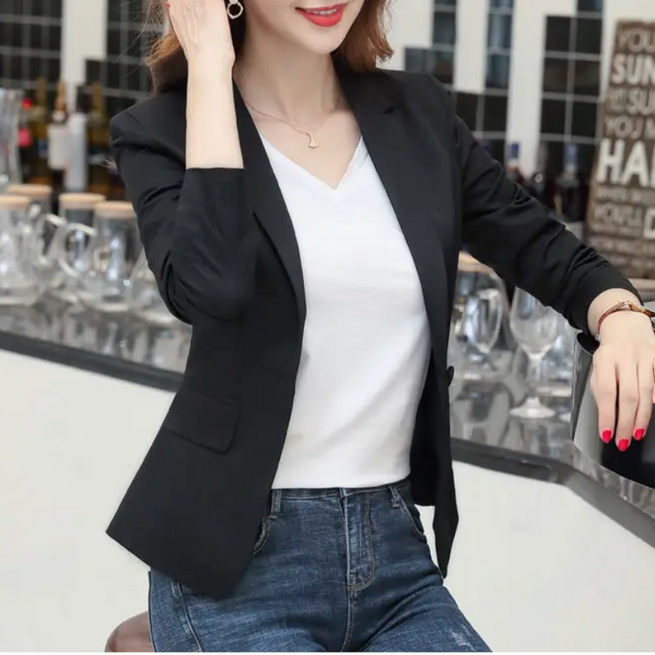 W&W Mode | Eleganter Damenblazer mit Langen Ärmeln Ideal für Die Arbeit