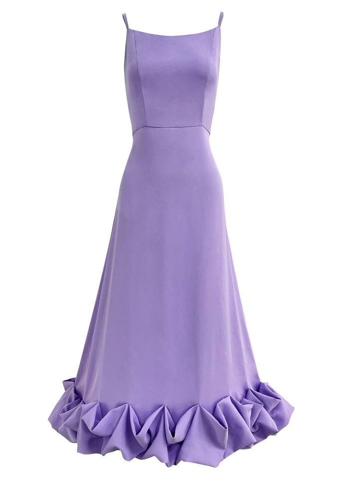 Damen-Maxikleid mit fließender Ausführung