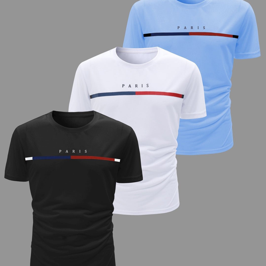 W&W Mode | 3 Pack Herren Lässig Kurzarm T-shirts