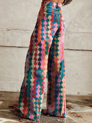 W&W Mode | Bequeme Vintage-Hose Mit Weitem Bein