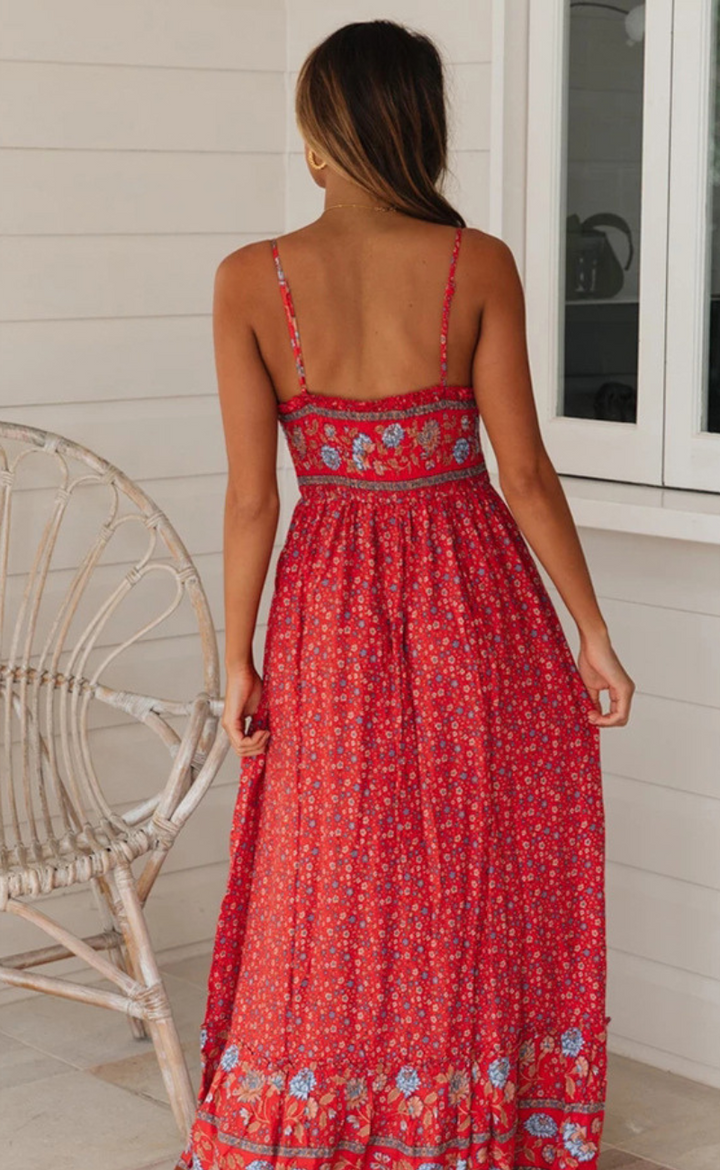 Böhmisches Kleid mit Trägern