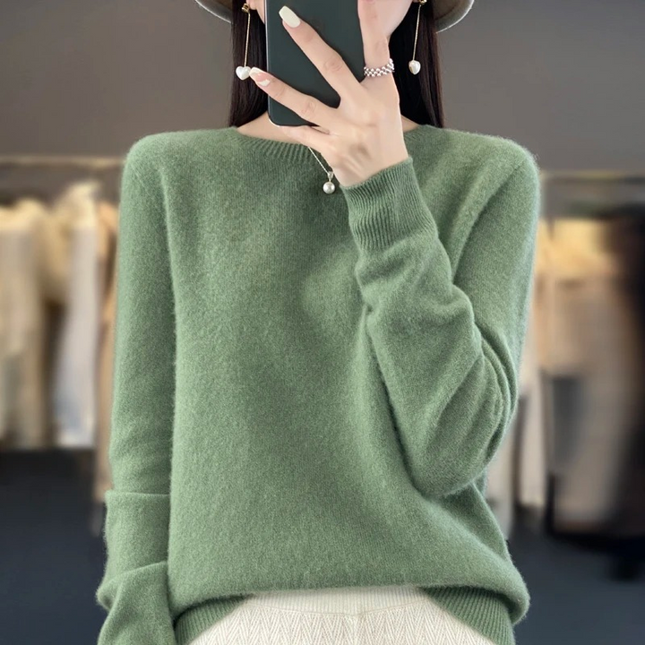 W&W Mode | Cashmere Pullover Damen Stilvoller Rundhals, Weich & Komfortabel